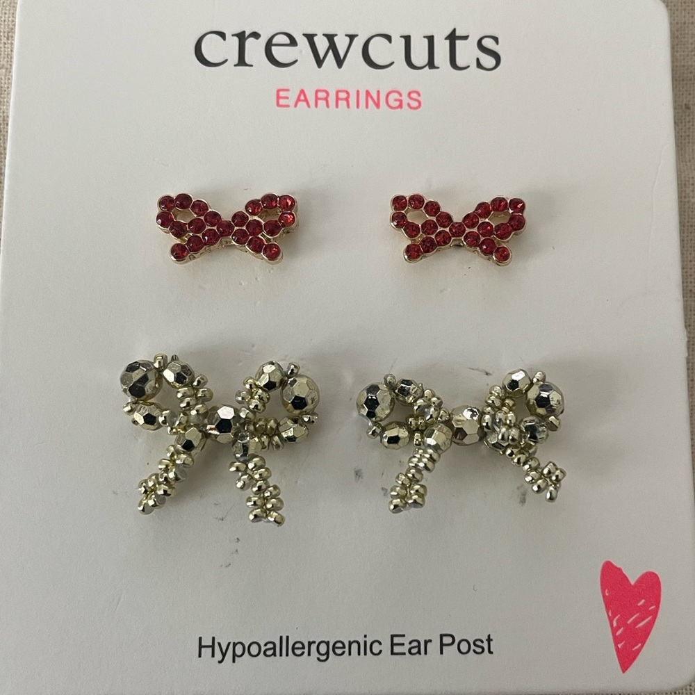 JCrew Little Things Mean A lot Holiday earrings for girls!
